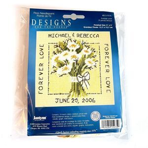 Janlynn FOREVER LOVE #015-0235 Counted Cross Stitch Kit NEW Sealed Rare 2006